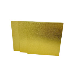 Cake Drum Carré Gold 28x28cm