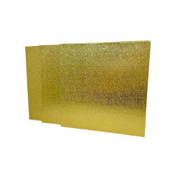 Cake Drum Carré Gold 36x36cm