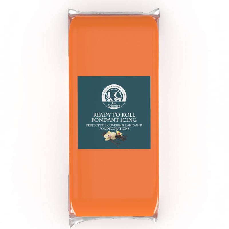 Pâte à sucre Orange (1Kg)