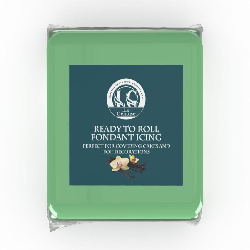 Pâte à sucre Vert Sauge (500g)