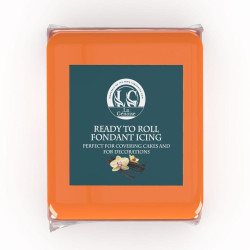 Pâte à sucre Orange (500g)