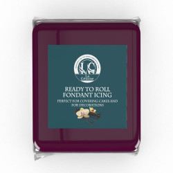 Pâte à sucre Burgundy (500g)