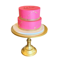 Layer Cake Rose avec Or