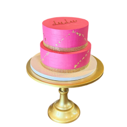 Layer Cake Rose avec Or