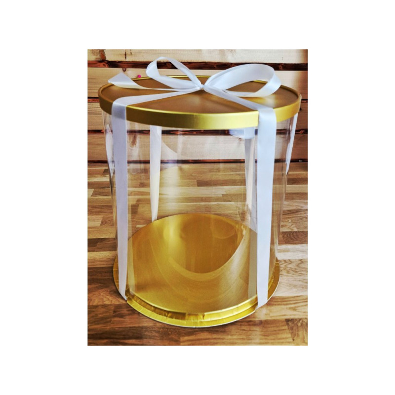 Boîte à gâteau Gold Rond 26 x 44cm
