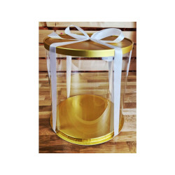 Boîte à gâteau Gold Rond 31 x 34cm