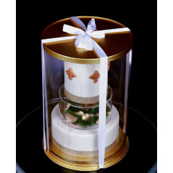 Boîte à gâteau Gold Rond 31 x 34cm