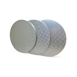 Cake Drum Rond Silver 28cm