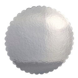 Cake card Silver Rond  20cm