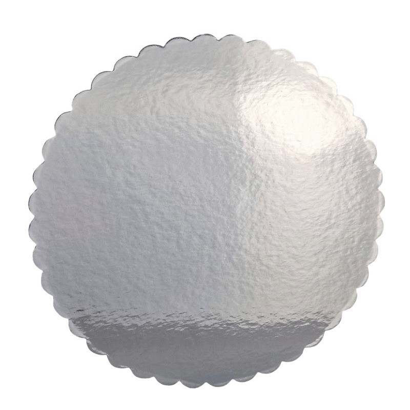 Cake card Silver Rond  32cm