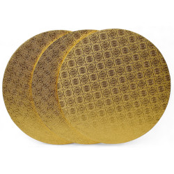 Cake Drum Gold Rond 25cm