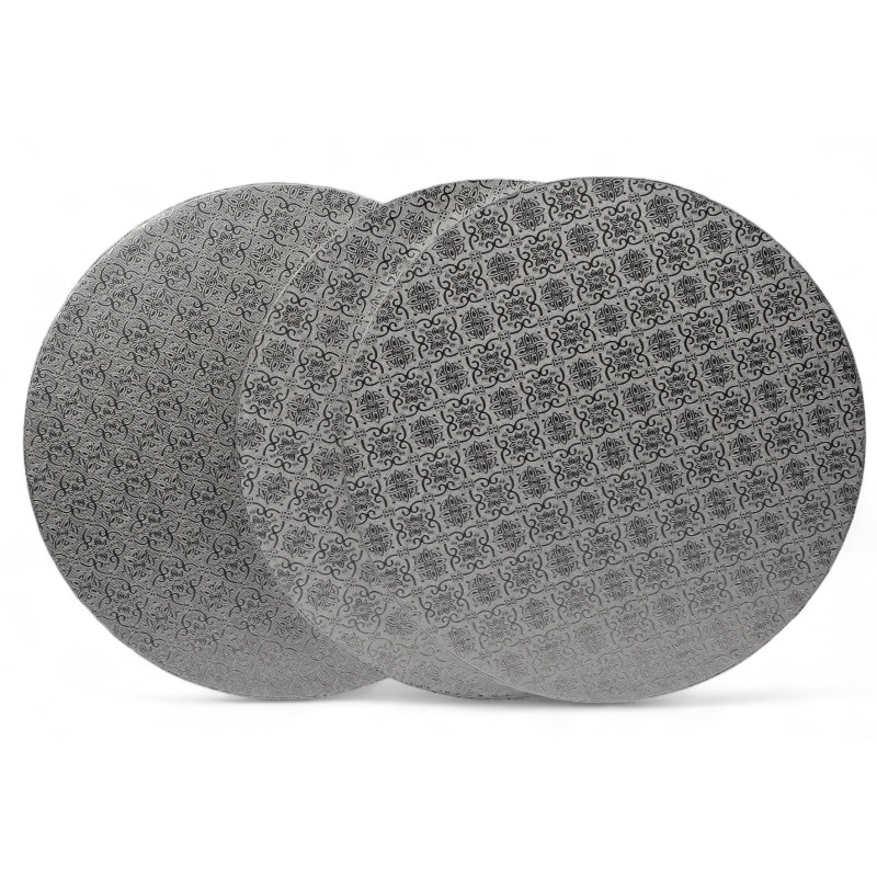 Cake Drum Rond Silver 28cm