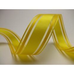 Ruban Taffetas Double Face 35mm x 25m Yellow