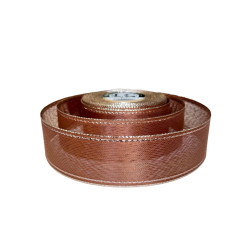 Ruban Taffetas Double face 40mm x 25m Brown