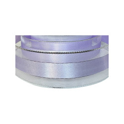 Ruban Satin Double face Lavender/Silver 40mm x 25m