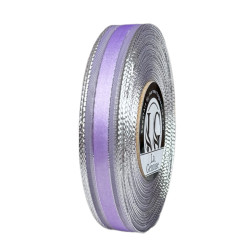 Satin Ruban Double face 15mm x 25m Lavender/Silver