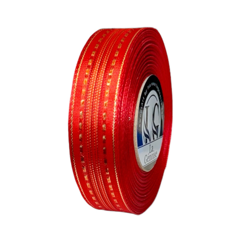 Ruban Taffetas Double Face 25mm x 25m Red