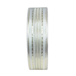 Ruban Taffetas Double Face 25mm x 25m White