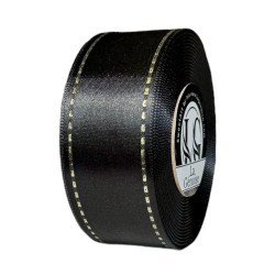 Satin ruban-Double Face 40mm x 20m Black
