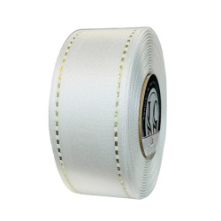 Satin ruban-Double Face 40mm x 20m White/Gold