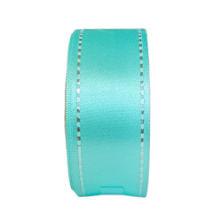 Satin ruban-Double Face 40mm x 20m Pastel Turquoise