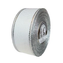 Ruban Taffetas Double face 40mm x 25m White