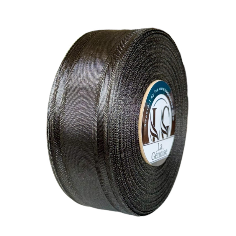 Ruban Taffetas Double face 35mm x 25m Black