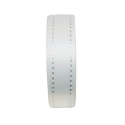Ruban Satin Double Face 24mm x 20m White/Silver