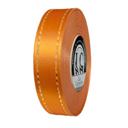 Ruban Satin Double Face 24mm x 20m Orange/Gold